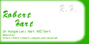 robert hart business card